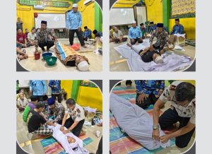 Warga Binaan Pemasyarakatan (WBP), Rutan Kelas I Labuhan Deli melaksanakan Pelatihan Pemandian Jenazah.