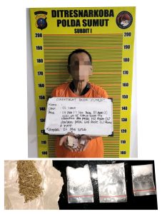 S alias Wak Jhon (55) diamankan petugas diduga terlibat dalam peredaran narkotika jenis sabu dan ganja di kawasan Medan Tembung.