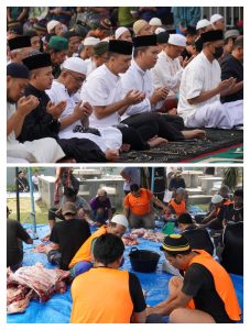 Rutan Kelas I Medan menggelar Salat Iduladha dan Pemotongan Hewan Kurban.