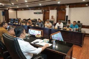 Pansus Penertiban Aset DPRD Medan, menggelar Rapat Lanjutan Bersama Wali Kota Medan, Rico Waas di Balai Kota.