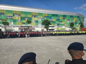 Polda Sumatera Utara bersama unsur TNI, pemerintah daerah, dan instansi terkait mengamankan pertandingan ASEAN U-19 Boys' Bank Sumut Championship 2026 (Piala AFF U-19 2026).