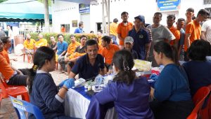 Rutan Kelas I Medan melaksanakan Jumat Berkah pelayanan Pemeriksaan Kesehatan bagi masyarakat dan pemeriksaan skrining Tuberkulosis (TB) untuk Warga Binaan Pemasyarakatan (WBP).