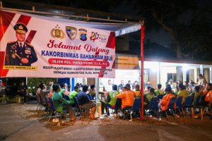 Baharkam Polri “Ngopi Kamtibmas” bersama masyarakat dan komunitas ojek online (ojol) di Kota Medan, Sumatera Utara.