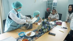 Lembaga Pemasyarakatan (Lapas) Kelas I Medan melaksanakan pemeriksaan terhadap makanan.
