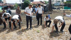 Lembaga Pemasyarakatan (Lapas) Kelas I Medan melaksanakan penanaman benih jagung.