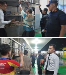 Tim Satopspatnal melakukan pemeriksaan secara menyeluruh terhadap kamar hunian warga binaan Rutan Kelas IIB Pangkalan Brandan.