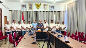 Foto : Pertemuan audiensi antara jajaran pengurus Forum Wartawan Kejaksaan (FORWAKA) Kabupaten Nias Selatan dengan Bupati Nias Selatan, Sokhiatulo Laia.Pertemuan yang berlangsung hangat tersebut digelar di Ruang Rapat Kantor Bupati Nias Selatan, Jalan Arah Sorake KM 5, Kecamatan Telukdalam, Kamis (4/6/2026). 