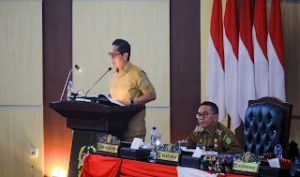 Wali Kota Medan, Rico Waas sampaikan Nota Jawaban LPj Pelaksanaan APBD TA 2025 pada Rapat Paripurna DPRD Medan, di Gedung DPRD Medan.