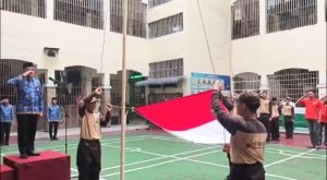 Rumah Tahanan Negara (Rutan) Kelas I Labuhan Deli, melaksanakan Upacara Kesadaran Berbangsa dan Bernegara.