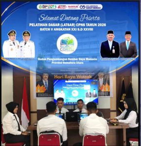 CPNS Rumah Tahanan Negara Kelas IIB Pangkalan Brandan mengikuti Penutupan Pelatihan Dasar (Latsar) Calon Pegawai Negeri Sipil (CPNS) Batch V Golongan II Angkatan XXI s.d. XXVIII Tahun 2026.