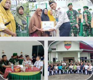 Karutan Kelas I Labuhan Deli, Eddy Junaedi, menghadiri Kunjungan Dandim 0201/Medan di Koramil 10 Marelan, dan memberikan tali asih kepada masyarakat kurang mampu.