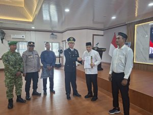 Penyerahan Remisi Umum secara simbolis kepada perwakilan Warga Binaan Pemasyarakatan (WBP) Lapas Kelas I Medan.
