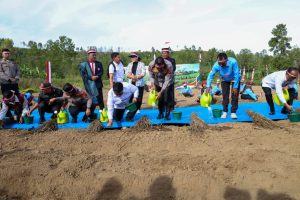 Kapolda Sumut melaksanakan program percepatan swasembada bawang putih nasional.