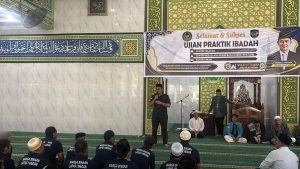 Lembaga Pemasyarakatan (Lapas) Kelas I Medan melaksanakan rangkaian Ujian Praktik Ibadah bagi Warga Binaan Pemasyarakatan (WBP) beragama Islam.