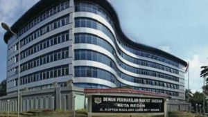 Kantor Dewan Perwakilan Rakyat Daerah Kota Medan.