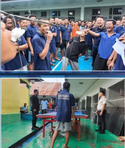 Warga Binaan Rutan Kelas IIB Pangkalan Brandan, Semarakkan HUT ke-81 RI dengan beragam perlombaan.