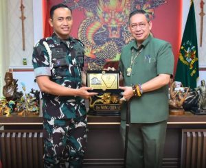 Ketua DPRD Kota Medan, Drs. Wong Chun Sen, M.Pd.B., menerima kunjungan kerja Komandan Detasemen Polisi Militer I/5 Medan, Letkol Cpm Atep Priatna, S.H., M.Tr.Mil., M.Han.