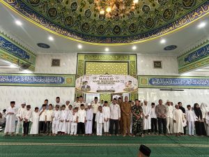 Lembaga Pemasyarakatan (Lapas) Kelas I Medan menggelar peringatan Maulid Nabi Muhammad SAW 1448 H dengan santunan anak yatim.