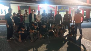 Tim Patroli Sergap Berantas Geng Motor Polres Asahan mengamankan 10 orang remaja yang diduga hendak melakukan tawuran.