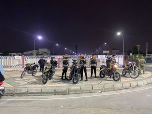 Personel Samapta Polda Sumatera Utara meningkatkan patroli malam hingga dini hari untuk mengantisipasi gangguan keamanan dan ketertiban masyarakat (kamtibmas).
